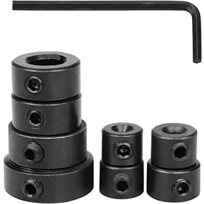Immagine di Profondità del Trapano Localizzatore, Posizionatore per Punta Trapano, Stop di Anello Posizionatore, 3 16 mm, Anelli Punte con Chiave Esagonale, 9 Pezzi