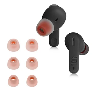Immagine di kwmobile 6x Auricolari di ricambio compatibile con JBL Tune 230 NC TWS / T230NC Gommini sostitutivi in Silicone 3 Misure bianco