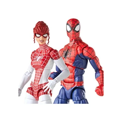 Immagine di Spider Man Hasbro Marvel Legends Series, confezione da 2 action figure 15 cm Marvel&#039;s Spinneret, include 10 accessori, multi