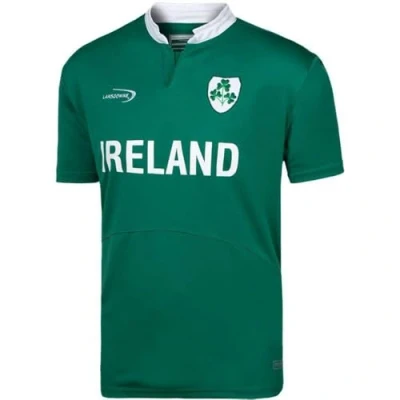 Immagine di Carrolls Irish Gifts Maglia da Rugby a Maniche Corte Lansdowne Green Shamrock Performance (XX Large)