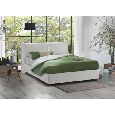 Immagine di Talamo Italia Letto Simona Matrimoniale con Contenitore, Apertura Frontale, Materasso in Memory Incluso, cm 205 x 175 h95, Bianco