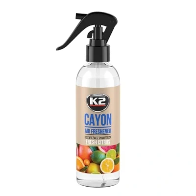 Immagine di K2 CAYON spray Deodorante per auto, ufficio e casa oltre 700 applicazioni 250 ml (agrumi freschi)