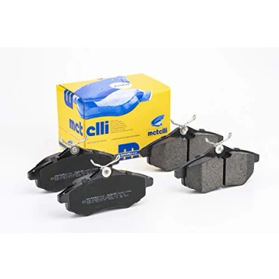 Immagine di metelligroup 22 0328 0 Pastiglie Freno Anteriori E Posteriori, Made in Italy, Pezzo di Ricambio per Auto/Automobile, Kit da 4 Pezzi, Certificate ECE R90, Prive Rame