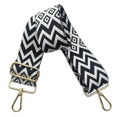 Immagine di Tracolla per Borsa Donna 5cm Larga Tracolla, Tracolle Regolabile, Cinghie con Fibbia Oro Borsetta, Crossbody in Tela Accessori DIY(Nero), 04