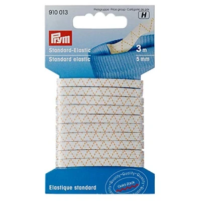 Immagine di Prym Elastic, Poliestere, White, 5 mm, Weiß, 3 m