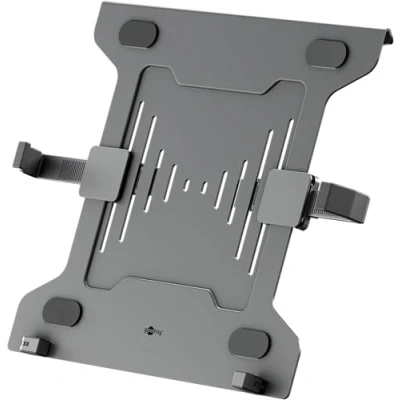 Immagine di goobay supporto per computer portatile da 10 a 15,6&quot; (25 40 cm), max. 4,5 kg, montaggio su un monitor, VESA 75/100 mm, nero 70817