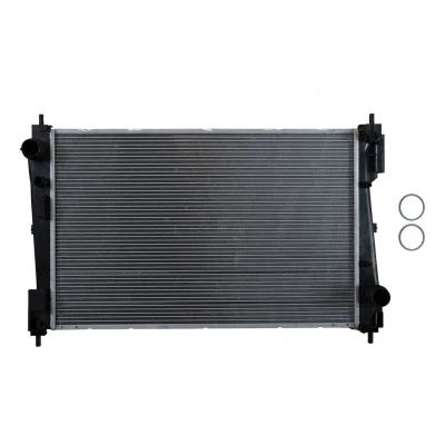 Immagine di NRF EASY FIT 54752 Radiatore motore Alluminio 620 395 27 con anello tenuta Alette di raffreddamento saldate FIAT: Grande Punto Hatchback