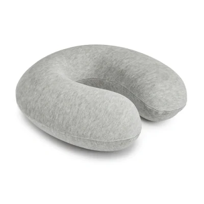 Immagine di Amazon Basics Cuscino per il collo, in memory foam, 1 unità, Semicircolare, Grigio