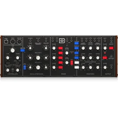 Immagine di BEHRINGER MODEL D SINTETIZZATORE ANALOGICO 3 VCO FILTRI LADDER ED LFO INTERFACCIA MIDI IN/THRU + 5 PIN