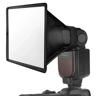 Immagine di NEEWER Flash Diffuser Light Softbox 15x12,5cm, Universale, Pieghevole con Custodia Compatibile Canon Nikon Sony Godox Yongnuo Speedlight