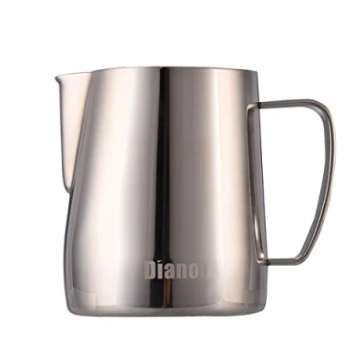 Immagine di Dianoo Lanciatore Di Latte In Acciaio Inox Schiumare La Brocca Tazza Art Per Caffè Espresso Cappuccino 600ML