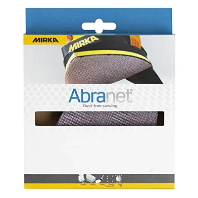 Immagine di Mirka Abranet net delta dischi abrasivi per levigatrici triangolari 100x152x152 mm a strappo / grana P120 10 pz levigare legno, stucco, vernice, plastica AE219F1012