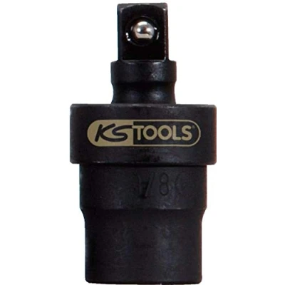 Immagine di KS TOOLS 515.1533 Snodo, Chiave a bussola 10 (3/8&quot;) 48 Acciaio al cromo molibdeno
