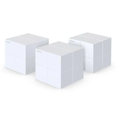 Immagine di Tenda Nova MW6 WiFi Mesh, Dual Band AC1200, 2 Porte Ethernet Gigabit 200 Mbps, Modalità Router e Access Point, Parental Control, 3 Pezzi con Copertura fino a 4 6 camere da letto