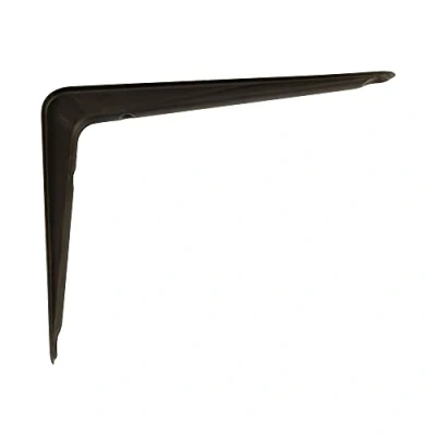 Immagine di Amig Staffa per mensole a muro Supporti Reggimensola Staffe in Acciaio Colore: Nero Dimensioni: 200 x 150 Peso max: 40 kg