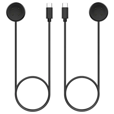 Immagine di TiMOVO 2PZ Cavo di Ricarica Compatibile con Google Pixel Watch3/Pixel Watch2 e Fitbit Versa4/Versa3/Sense2/Sense/Ace LTE, Magnetica Veloce da 3,3Ft, Applicabile a Watch3,Nero