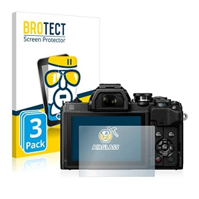 Immagine di brotect Pellicola Protettiva Vetro per Olympus OM D E M10 Mark IV Protezione Schermo (3 Pezzi) [Durezza Estrema 9H, Chiaro]