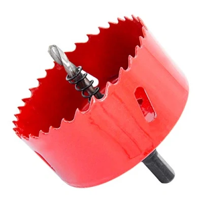 Immagine di Hole Saw Drill Bit HSS Cutter with Arbor for Wood and Metal LAIWEI (3 3/8&quot;(85mm))