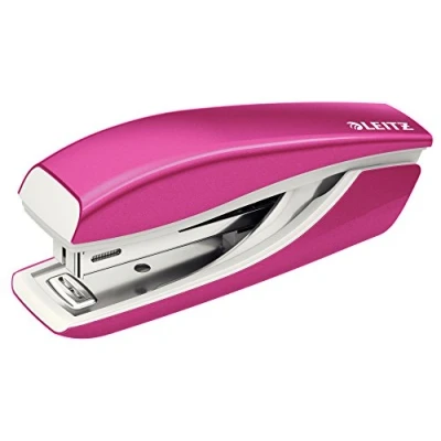 Immagine di Leitz Mini Cucitrice NeXXt WOW, Capacità fino a 10 Fogli, Design Ergonomico in Metallo, Include Punti, Rosa