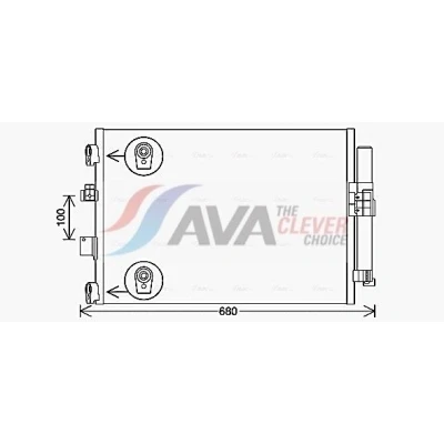Immagine di PRASCO FD5654D Condensatore con essiccatore 10,3 Alluminio 545 R 1234yf, 134a FORD: FOCUS 3 Turnier, KUGA 2, C Max 2