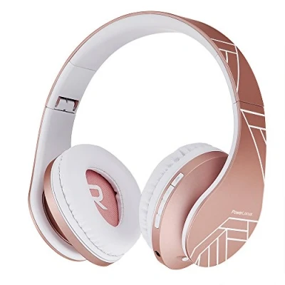 Immagine di PowerLocus P2 cuffie Bluetooth per bambini, con volume limitato a 85 dB, wireless e cablate, pieghevoli regolabili, comode microfono integrato, micro SD slot