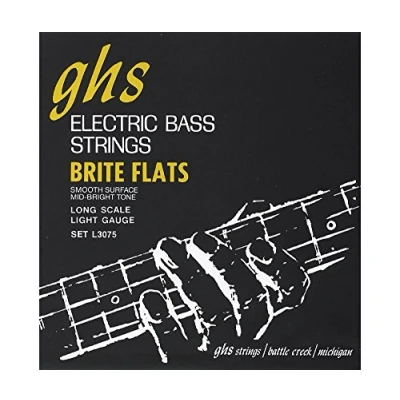 Immagine di GHS™ Strings »BRITE FLATS™ L3075 4 STRING BASS« Corde per Basso Elettrico Alloy 52™ Light: 045 098