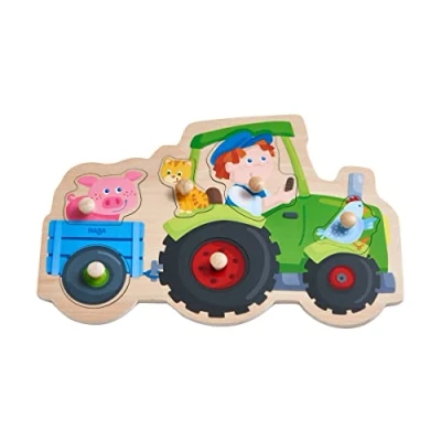 Immagine di HABA 305550 Puzzle Divertente da Trattore, a Partire 1 Anno, Multicolore