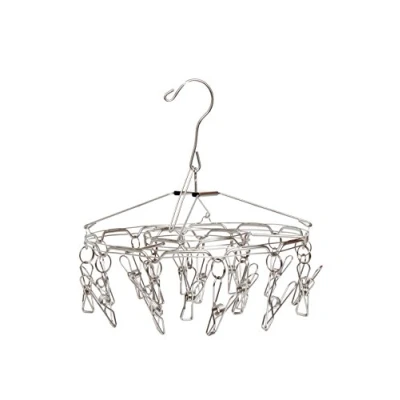 Immagine di MSV Trockner Stendibiancheria rotondo con mollette integrate, in acciaio INOX, inox (edelstahl), metallo