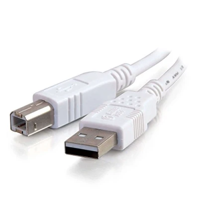 Immagine di C2G 81561 Cavo USB 2.0 A/B, 2 m, colore: Bianco