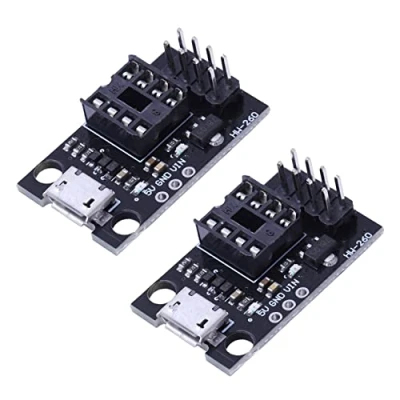 Immagine di MSCHENZW 2 schede di programmazione sviluppo per ATtiny13A/ATtiny25/ATtiny45/ATtiny85