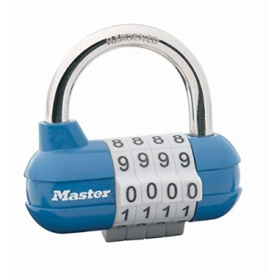 Immagine di Master Lock 1523EURD Lucchetto Pro Sport, Combinazione Programmabile a 4 Cifre, 59 mm, Colori Assortiti