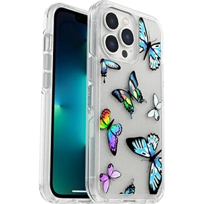 Immagine di OtterBox cover per iPhone 13 Pro, Symmetry, resistente a shock e cadute, sottile, testata 3x vs le norme anti caduta MIL STD 810G, Butterfly