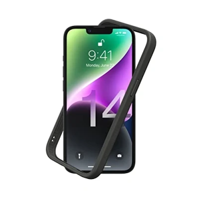 Immagine di RhinoShield Bumper Case Compatible with [iPhone 14] CrashGuard NX Shock Absorbent Slim Design Protective Cover 3.5M / 11ft Drop Protection Graphite