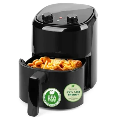 Immagine di Emerio Friggitrice ad aria calda AirFryer Volume 2,2 l per 1 persona o come secondo dispositivo Frittura con Senza olio più sana Cool Touch BPA Riscaldamento