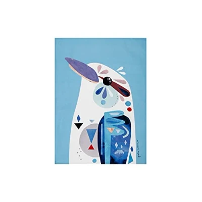 Immagine di Maxwell &amp; Williams Pete Cromer Bird Strofinaccio da Cucina Multicolore 100% Cotone, Motivo Cacatua Rosa, 70 x 50 cm