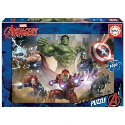 Immagine di Educa puzzle da 1000 pezzi per adulti Avengers. Dimensioni: 68 x 48 cm. Include la colla fix Consigliato a partire dai 14 anni (17694)