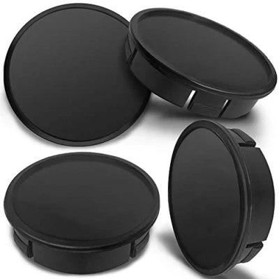 Immagine di Biomar Labs 4 x 60mm Coprimozzi Coprimozzo per Centro Universale Copricerchi Tappi Ruote Cerchi in Lega Nero CX 0