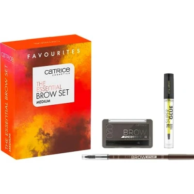 Immagine di Catrice The Essential Brow Set medio per sopracciglia, multicolore, senza acetone, vegano, microplastica, profumo, confezione da 1 (3 pezzi)