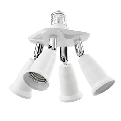 Immagine di ledscom.de base E27, adattatore splitter a 4 vie, bianco, lampada, distributore, presa multipla, splitter, 3in1,