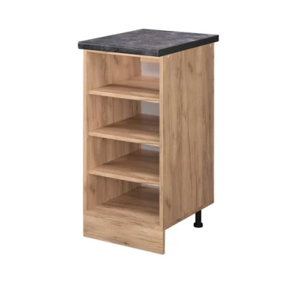 Immagine di Vicco Scaffale da cucina R Line, Quercia dorata, 40 cm, PL Antracite
