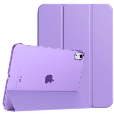 Immagine di TiMOVO Cover Custodia Compatibile con iPad 10 Generazione 10,9&quot; 2022, Retro in PC Rigido Semi Trasparente, Funzione di Auto Sveglia/Sonno, Lilla