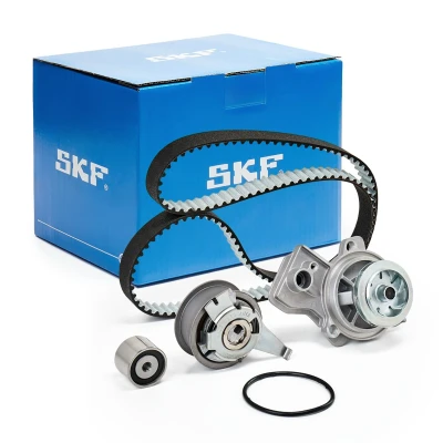 Immagine di SKF VKMC 01350 1 Pompa acqua + Kit Cinghia Distribuzione con tirante a vite, senza contatto d&#039;arresto integrato, non inseribile 145