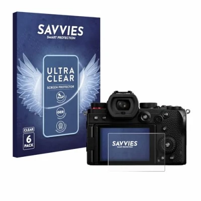 Immagine di savvies (6 Pezzi Pellicola Protettiva per Panasonic Lumix DC S5 / S5D (2024) Protezione Schermo Trasparente