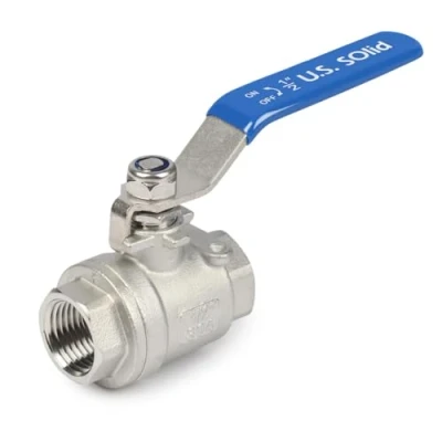 Immagine di U.S. Solid Valvola a sfera DN15 da 1/2&quot; filettatura G femmina in acciaio inossidabile 304, porto completo 2 vie