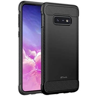 Immagine di JETech Ultra Sottile Cover Compatibile con Samsung Galaxy S10e, Magro Cellulare Custodia Assorbimento degli Urti e Progettare in Fibra di Carbonio (Nero)