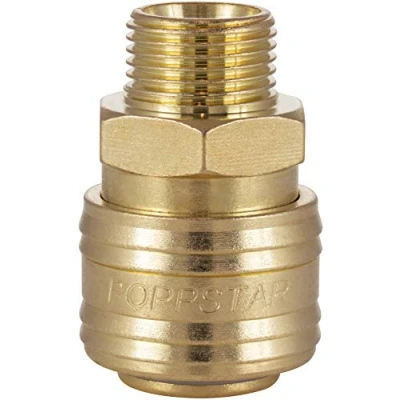 Immagine di Poppstar Attacco Rapido per Aria Compressa DN 7,2 con Filettatura Esterna da 3/8 Pollici