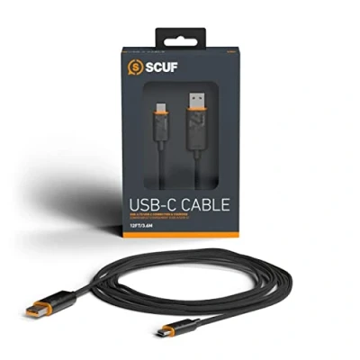 Immagine di SCUF Cavo Intrecciato USB C Type da 3.6 Metri per la Connessione e Carica dei Controller Xbox, PS5 Smartphone, Nero