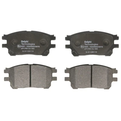 Immagine di DELPHI LP1784 Kit pastiglie freno Non predisposto per contatto segnalazione usura con lamierino anticigolío senza accessori TOYOTA: Previa / Estima II