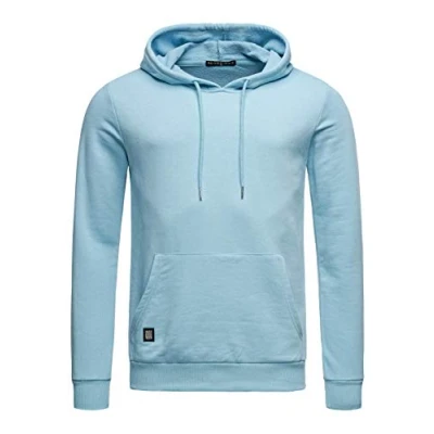 Immagine di RED BRIDGE Felpa da Uomo con Cappuccio Premium Basic Maglia in Cotone Rosa 4XL