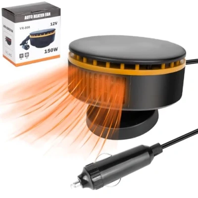 Immagine di COMBLU riscaldatore per auto, 12 V 150 W, portatile riscaldamento rapido, sbrinatore parabrezza dell&#039;auto, a 360 gradi